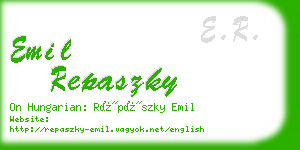 emil repaszky business card